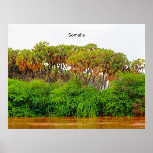 Somalia landscape photograph poster