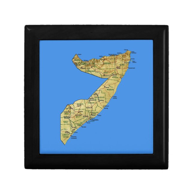 Somalia Map Gift Box (Front)