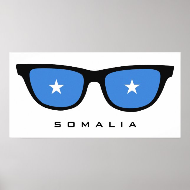 Somalia Shades custom text & color poster (Front)