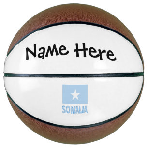 Somalia Somali Flag Black Personalization Basketball