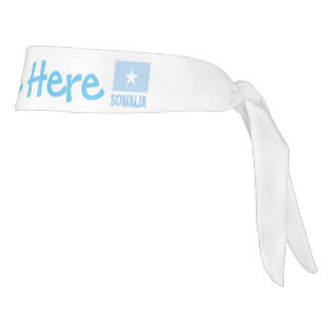 Somalia Somali Flag Blue Personalization Tie Headband