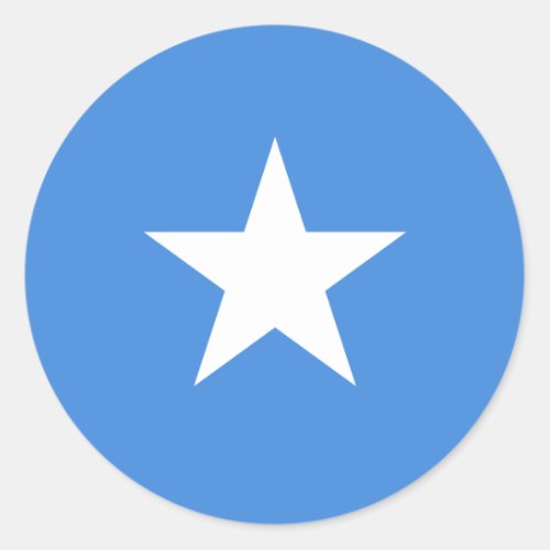SomaliaSomaliSomalian Flag Classic Round Sticker