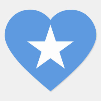 Somalia/Somali/Somalian Flag Heart Sticker