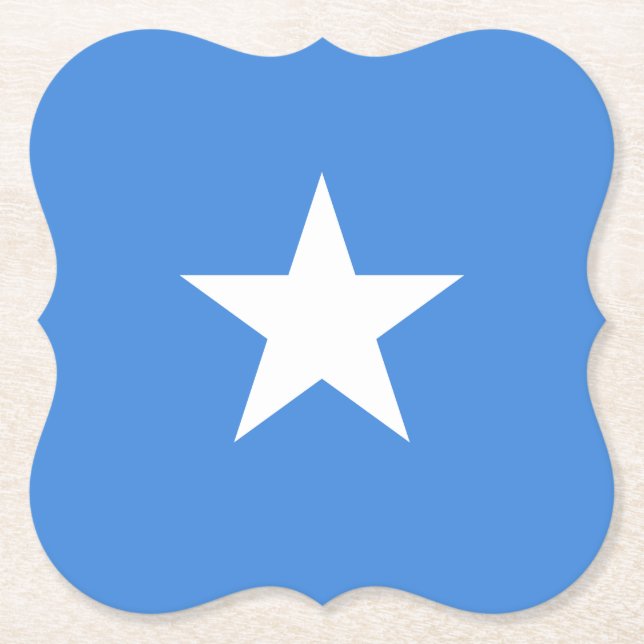 Somalia (Somalian) Flag Paper Coaster (Front)