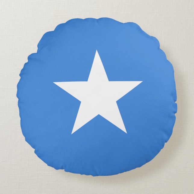 Somalia (Somalian) Flag Round Pillow (Front)