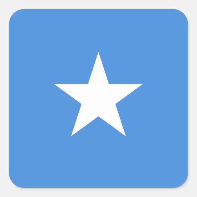 Somalia (Somalian) Flag Square Sticker (Front)