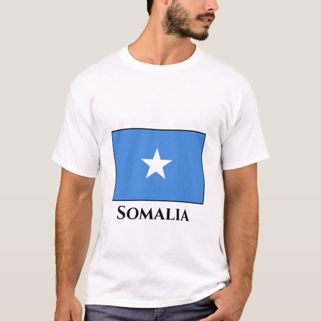 Somalia (Somalian) Flag T-Shirt (Front)