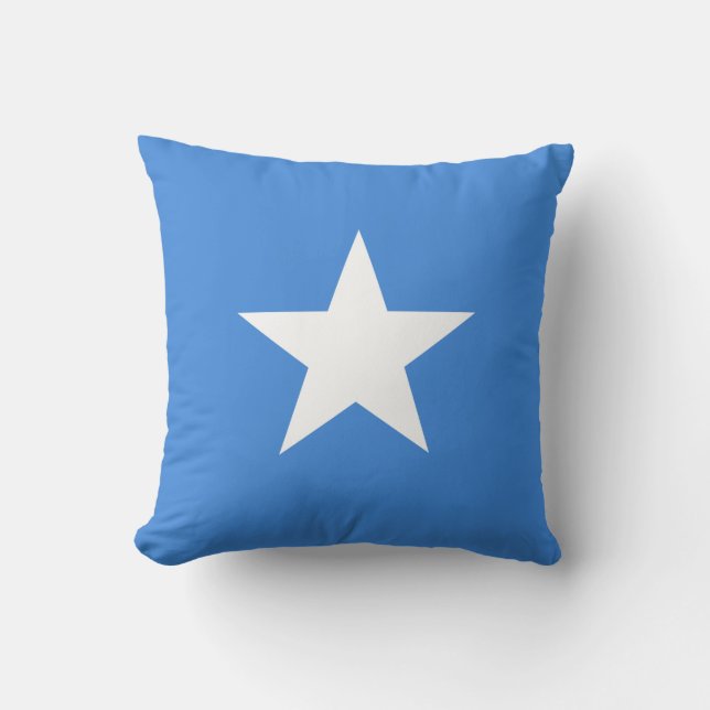 Somalia (Somalian) Flag Throw Pillow (Front)