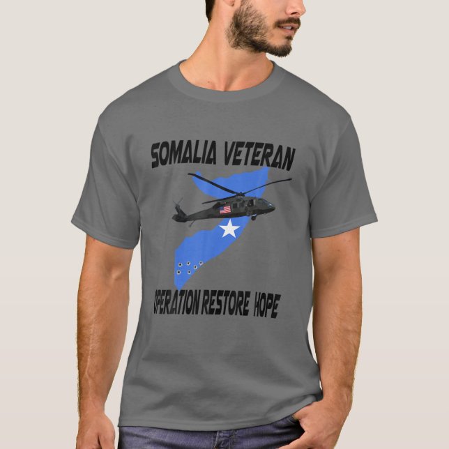 Somalia Veteran Operation Restore Hope (Without Ye T-Shirt (Front)