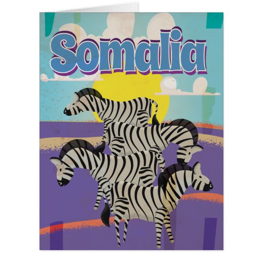 Somalia Vintage Travel Poster (Front)