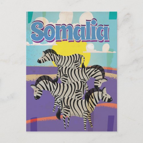 Somalia Vintage Travel Poster Postcard