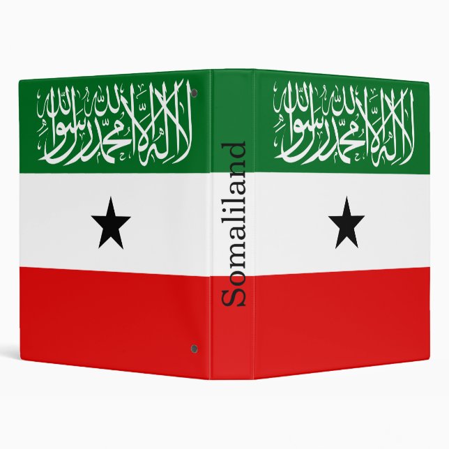 Somaliland Flag 3 Ring Binder (Background)