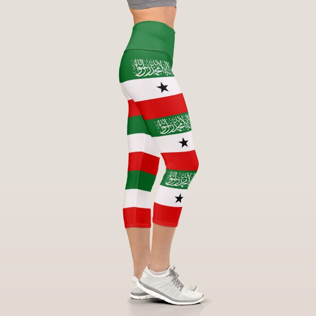 Somaliland Flag Capri Leggings (Right)