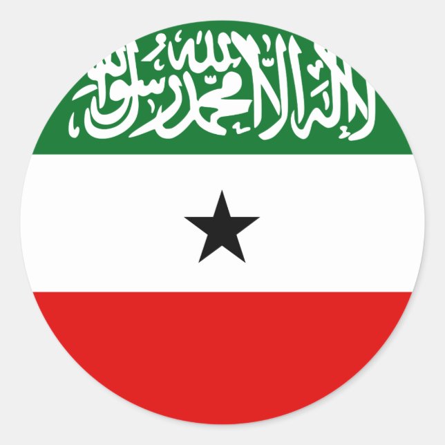Somaliland Flag Classic Round Sticker (Front)