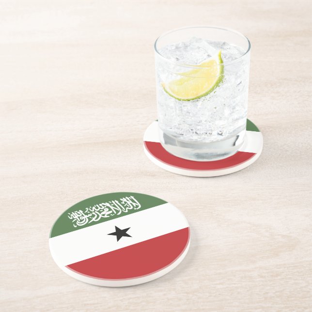 Somaliland flag coaster (Side)