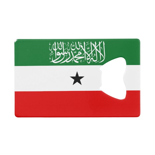 Somaliland Flag Credit Card Bottle Opener (Front (Horizontal))