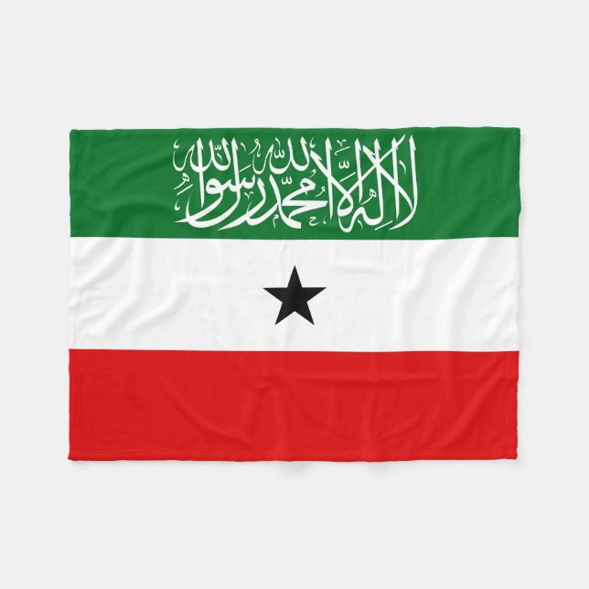 Somaliland Flag Fleece Blanket (Front (Horizontal))