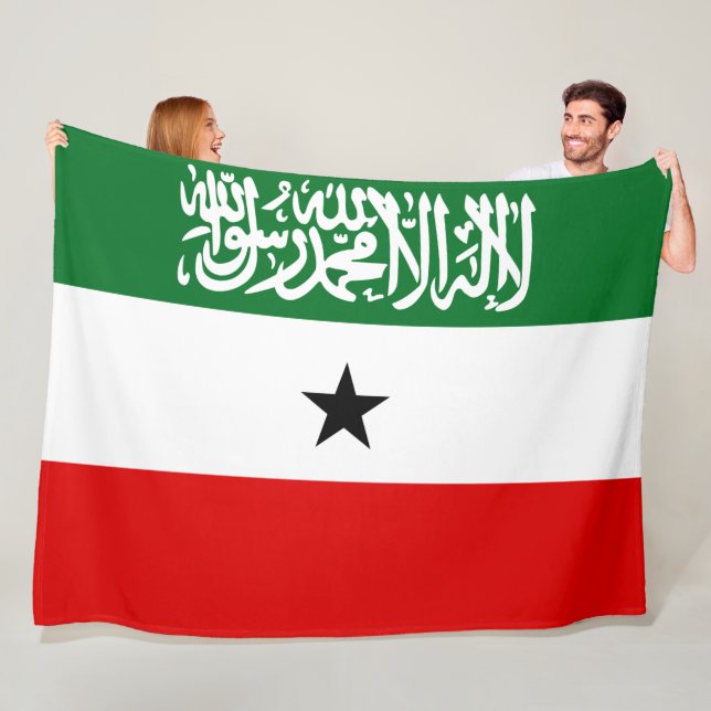 Somaliland Flag Fleece Blanket (In Situ)