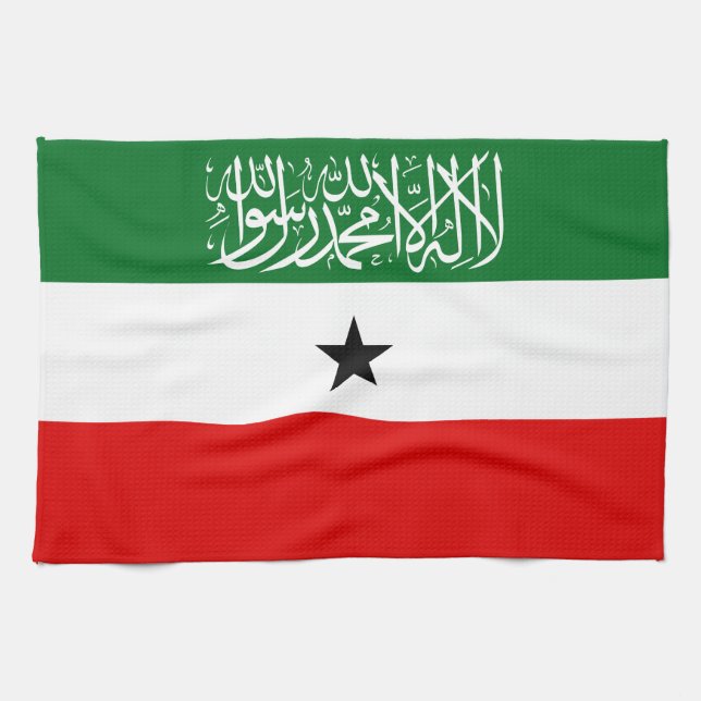 Somaliland Flag Kitchen Towel (Horizontal)