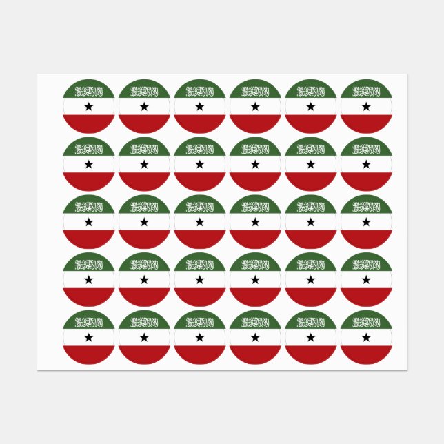 Somaliland flag labels (Sheet)