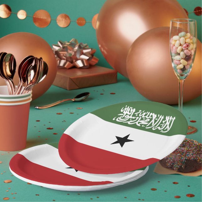 Somaliland flag paper plates (Multi)