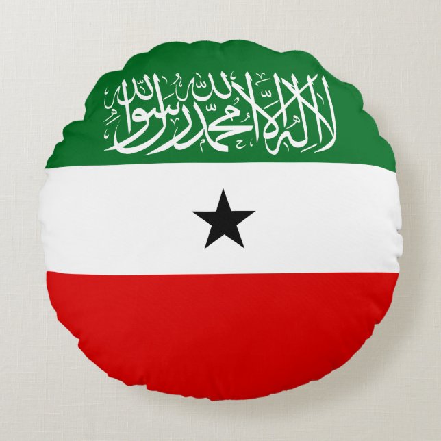 Somaliland Flag Round Pillow (Front)