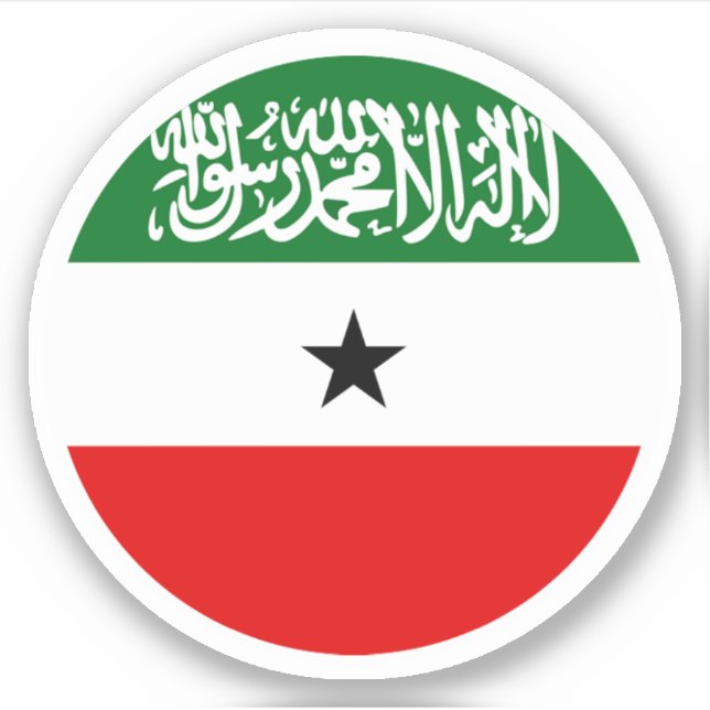 Somaliland Flag Round Sticker (Front)
