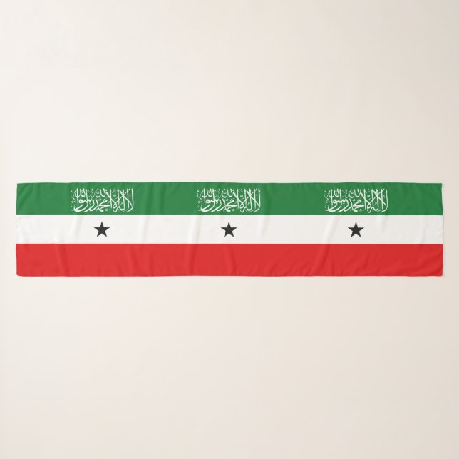 Somaliland Flag Scarf (Front (Horizontal))
