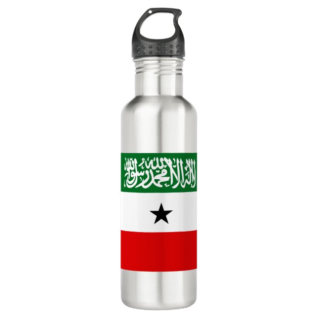 Somaliland Flag Stainless Steel Water Bottle (Front)