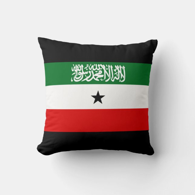 Somaliland Flag Throw Pillow (Front)