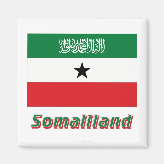 Somaliland Flag with Name Magnet (Front)