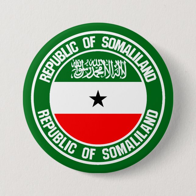 Somaliland Round Emblem Button (Front)