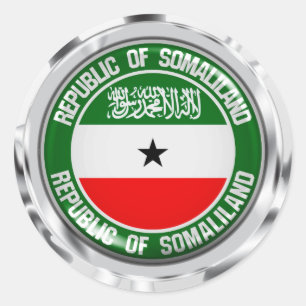 Somaliland Round Emblem Classic Round Sticker