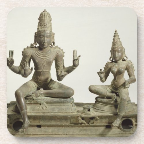Somaskanda Chola Tamil Nadu bronze Coaster