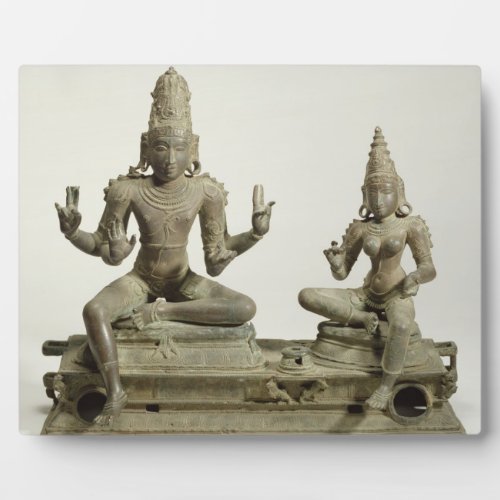 Somaskanda Chola Tamil Nadu bronze Plaque