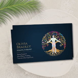 Somatic Therapist Body Tree of Life Embodiment Business Card