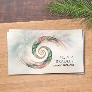 Somatic Therapist Double Spiral Neural Network Business Card