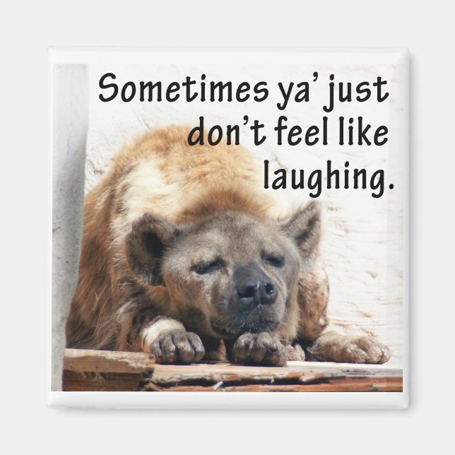 Somber Hyena Magnet (Front)