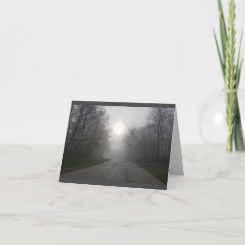 Somber Sunrise _ personalize Card