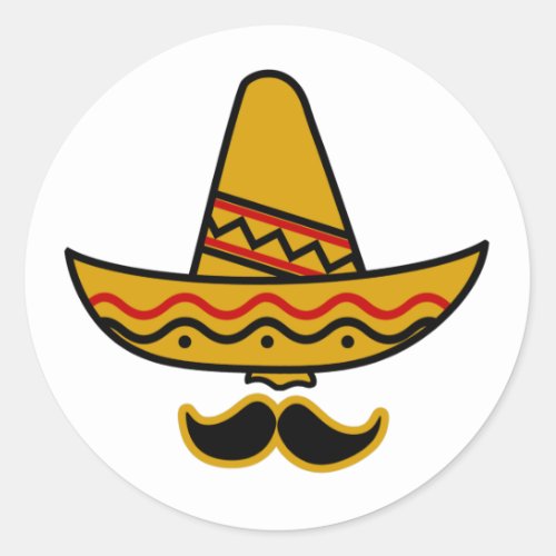 Sombrero and Moustache Stickers