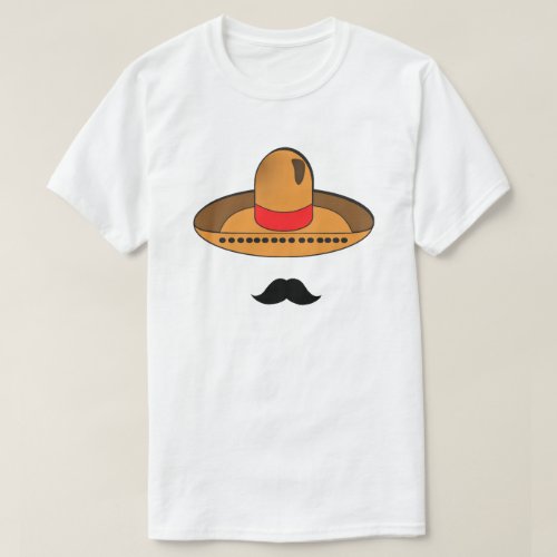 Sombrero and Mustache T_Shirt