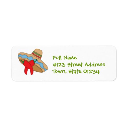 Sombrero and Peppers Mailing Labels