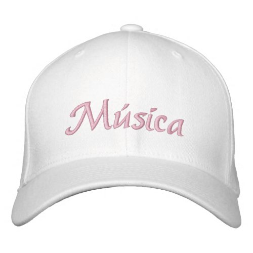 Sombrero Bordado de la Msica Embroidered Baseball Cap