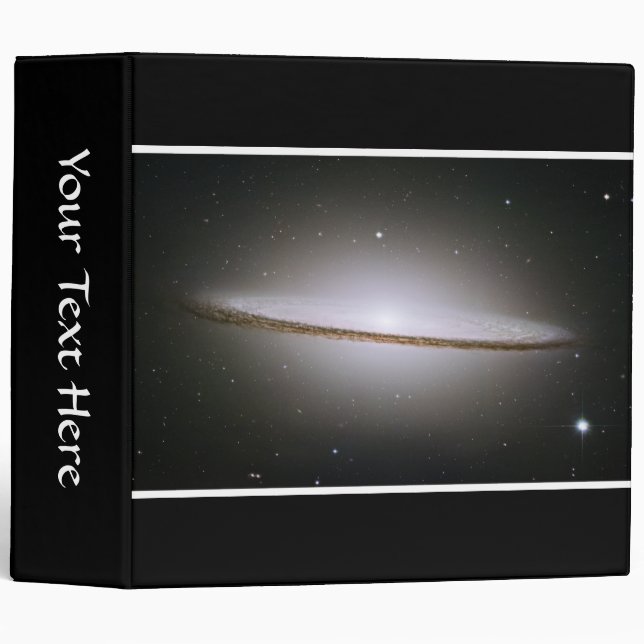 Sombrero Galaxy (Hubble Telescope) Binder (Front/Spine)