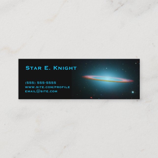 Sombrero Galaxy Profile Card (Front)