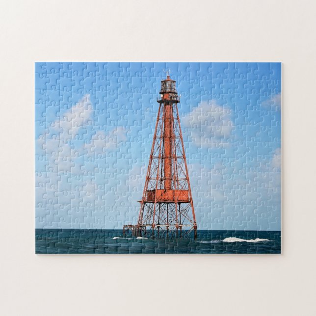 Sombrero Key Lighthouse, Florida Keys Jigsaw Puzzle (Horizontal)