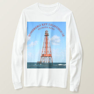 Sombrero Key Lighthouse Florida Keys long sleeve T-Shirt