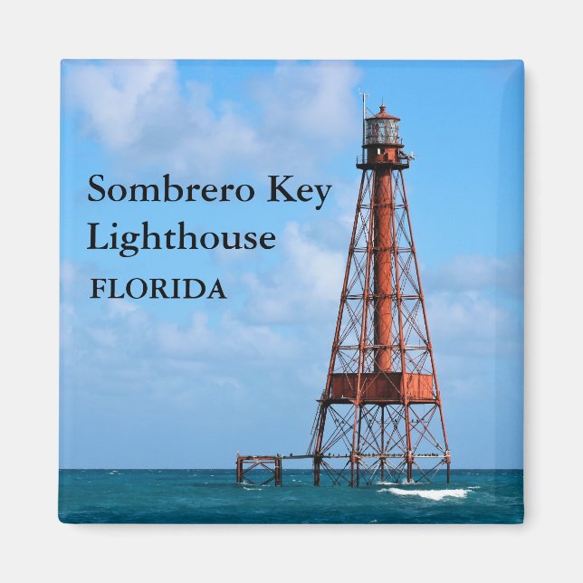 Sombrero Key Lighthouse, Florida Magnet (Front)