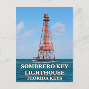 Sombrero Key Lighthouse, Florida Postcard