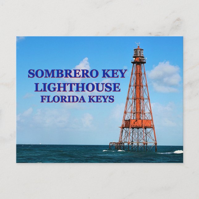 Sombrero Key Lighthouse, Florida Postcard (Front)